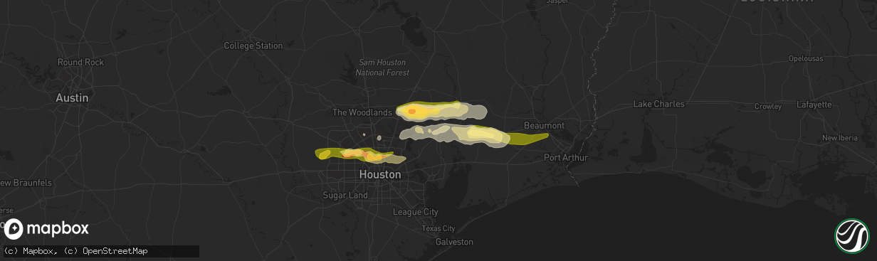 Hail Map in Dayton TX on March 21 2024 HailTrace